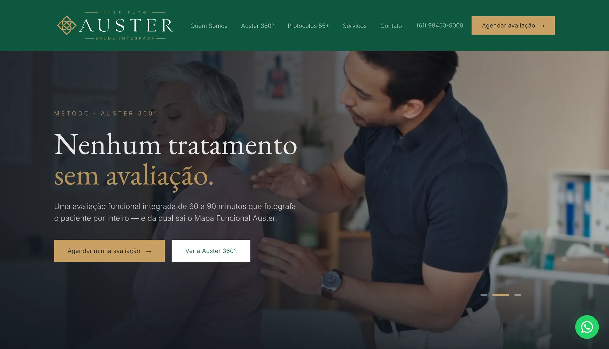 Instituto Auster — Healthcare website