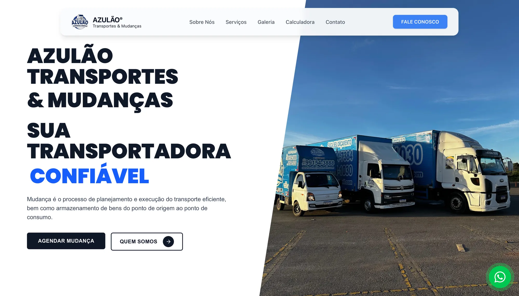 Azulão Mudanças — Business website