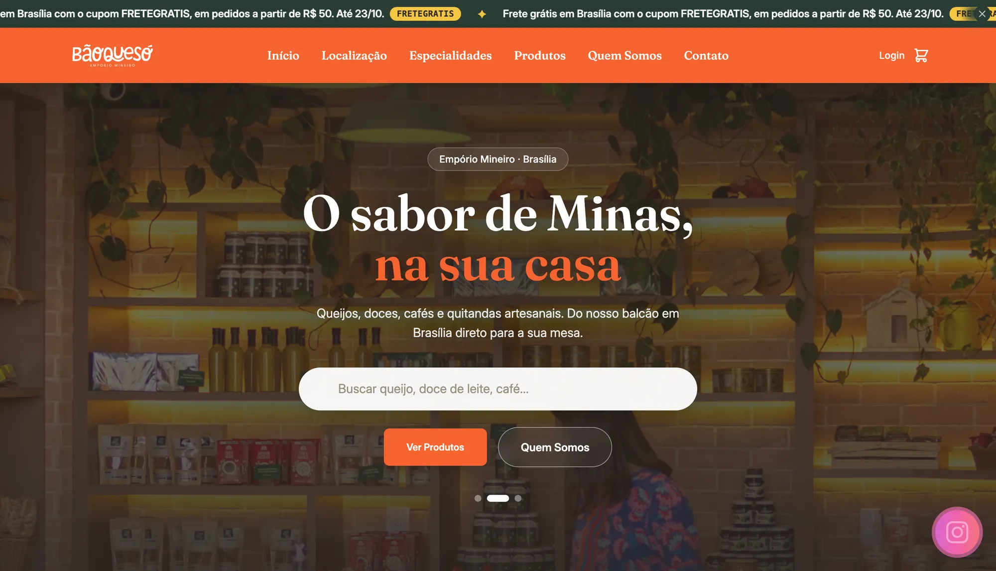 Bão que Só — E-commerce & leads