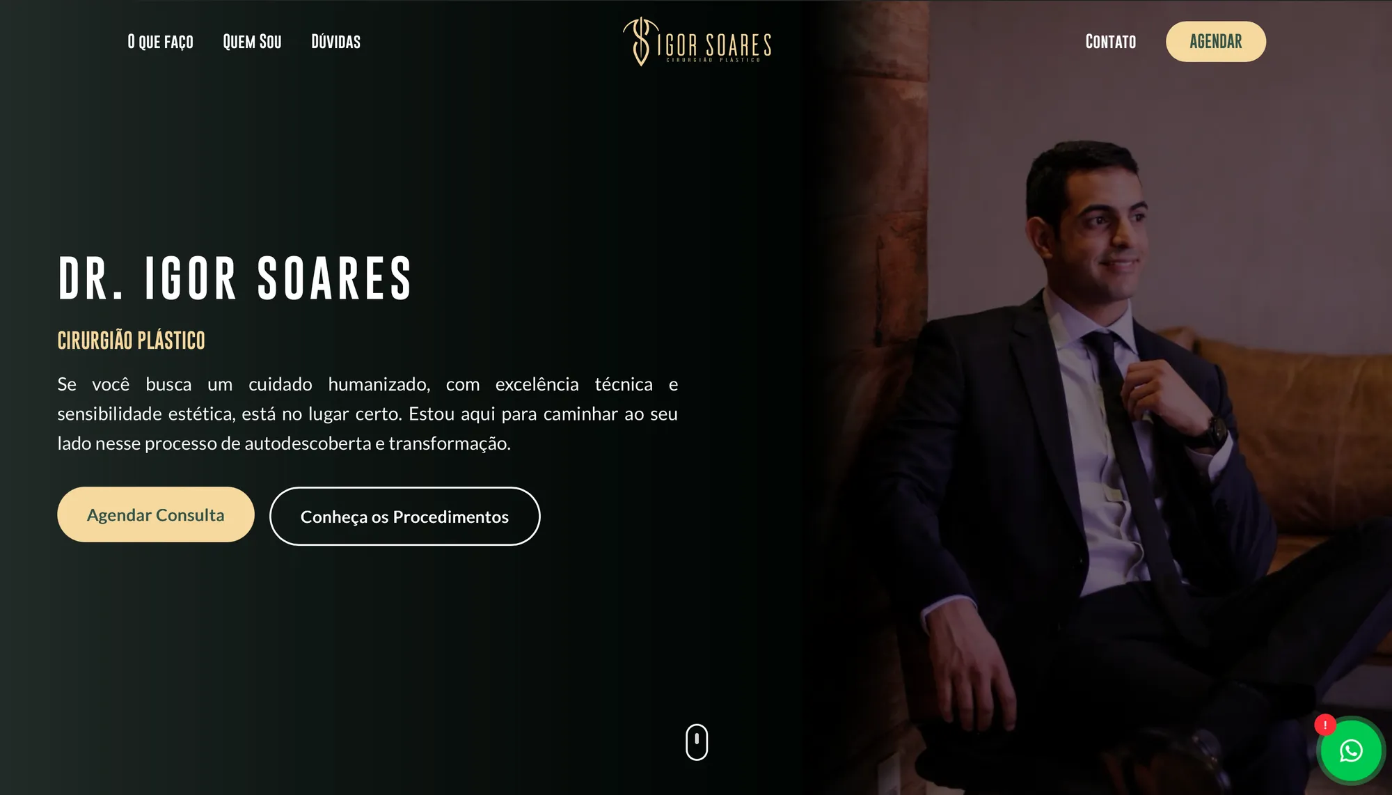 Dr. Igor Soares — Healthcare website